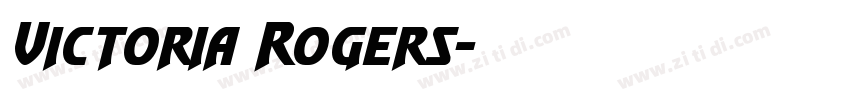Victoria Rogers字体转换